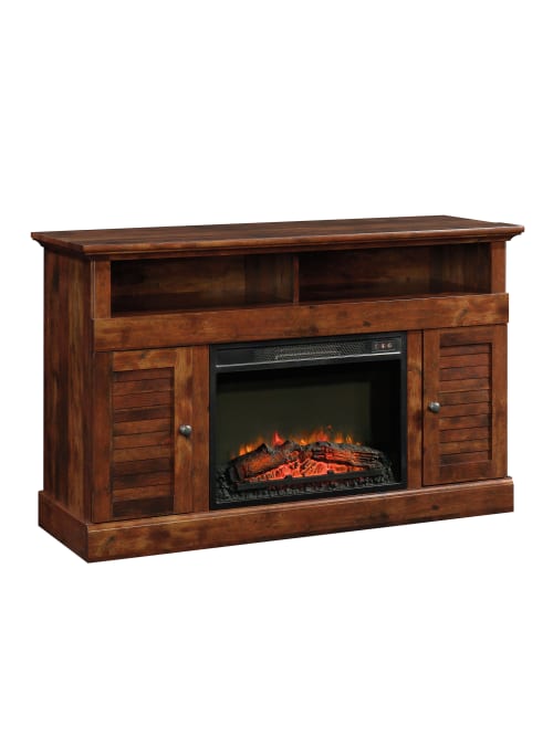 Sauder Harbor View Media Entertainment Fireplace Credenza Curado