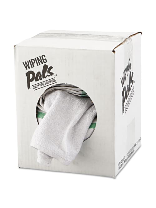 Hospeco Counter Clothbar Mop 17 X 15 12 White 12 Cloths Per Bag Carton Of 5 Bags Office Depot