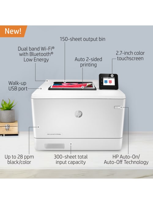 Hp M454dw Laserjet Pro Wireless Printer Office Depot