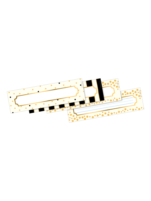 Barker Creek Name And Name Plate Set Gold Office Depot