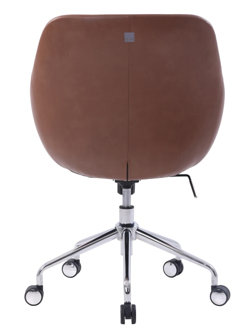 Elle Decor Taissy Mid Back Chair Mocha Office Depot