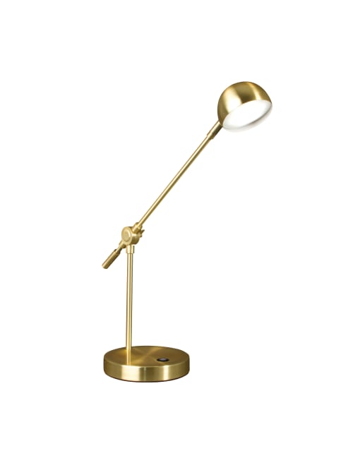 Ottlite Direct Led Desk Lamp 18 H Brass Office Depot