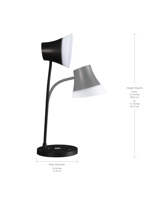 Ottlite Shine Led Lamp Wcharging 17 H Office Depot