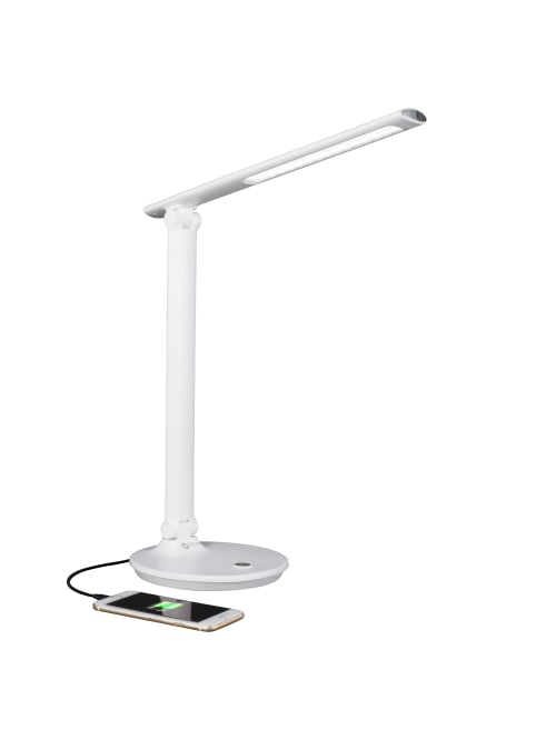 white desk lamp