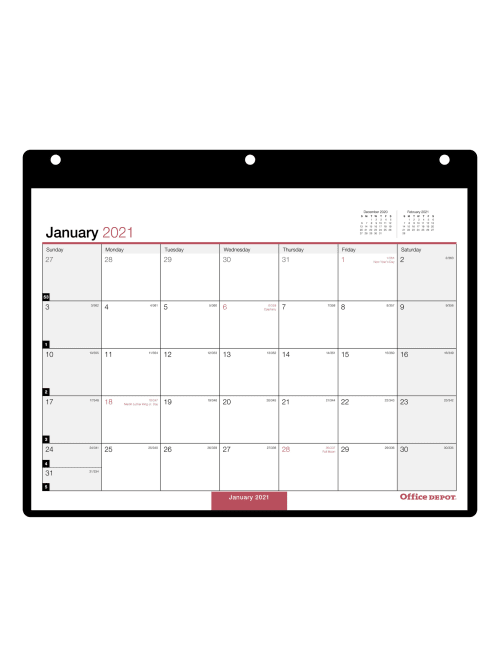 Office Depot Deskwall Calendar Od20120021 Office Depot