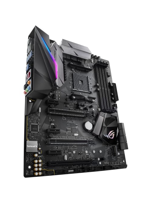 Asus Rog Strix X370 F Gaming Desktop Motherboard Amd Chipset Socket Am4 64 Gb Ddr4 Sdram Maximum Ram Udimm Dimm 4 X Memory Slots Gigabit Ethernet 8 X Usb 3 1 Port Hdmi