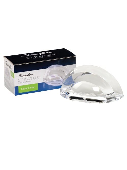 Swingline Stratus Acrylic Letter Sorter Clear Office Depot
