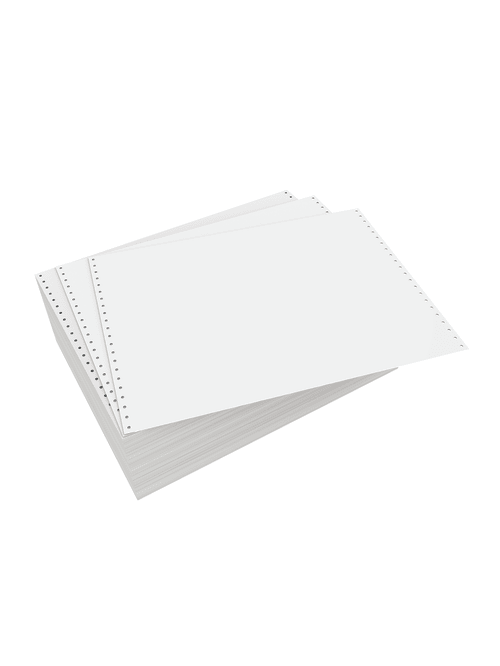 Domtar Continuous Form Paper Unperforated 14 78 X 11 20 Lb Blank White Carton Of 2300 Forms Office Depot