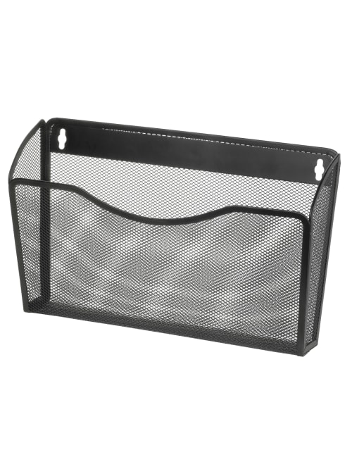 Brenton Studio Black Mesh Wall Files Letter Size Office Depot
