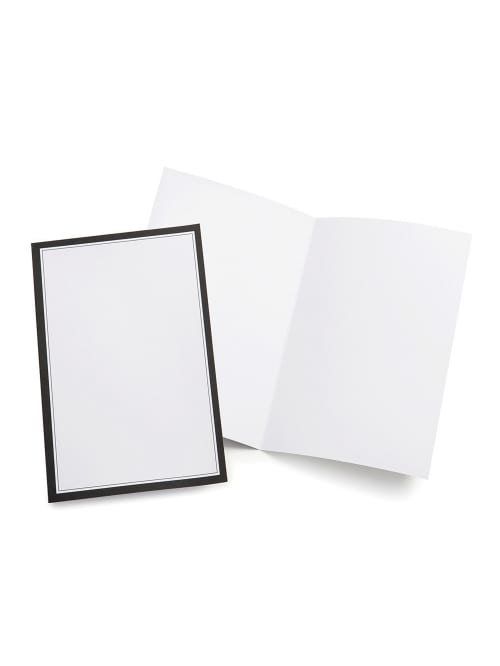 Gartner Studios Wedding Programs Half Fold 8 12 X 11 White With Black Border Pack Of 50 Office Depot
