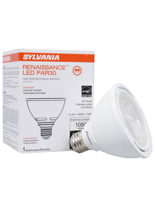 sylvania ledvance renaissance par30 short dimmable 1050 lumens led light bulbs 12 5 watt 3500 kelvin soft white case of 6 bulbs item 6855718