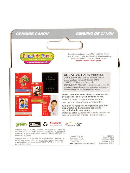 Canon Pgi 225 Chromalife 100 Blackcli 226 Color Ink Tanks 4530b008