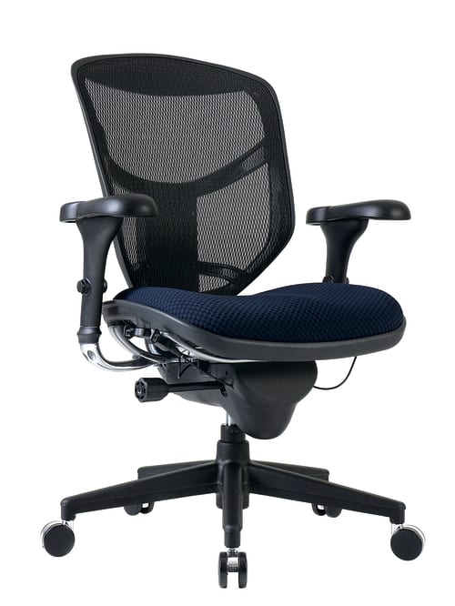 Workpro Quantum 9000 Mesh Chair Navyblack Office Depot