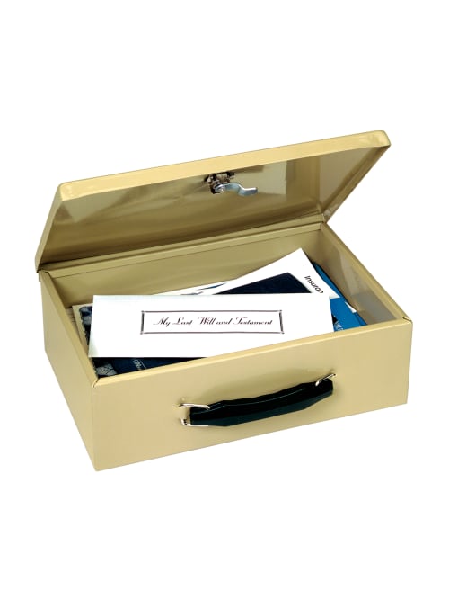Steelmaster Fire Retardant Security Box 1 Compartment Sand Office Depot