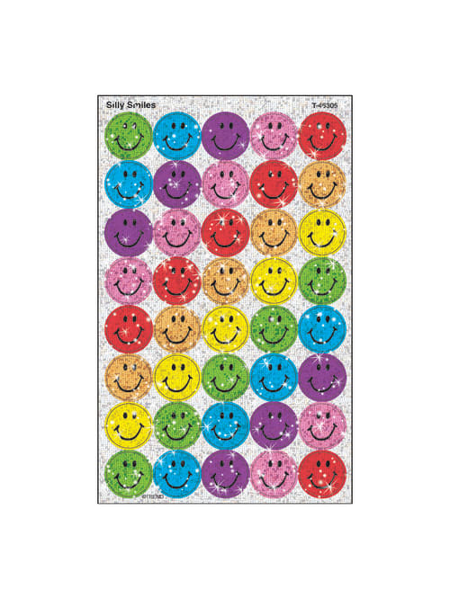 Trend Superspots Sparkle Stickers Silly Smiles Pack Of 160 Office Depot