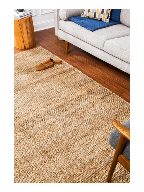 Anji Mountain Cira Jute Rug 8 X 10 Naturaltan Office Depot