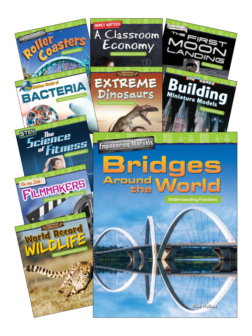 Shell Education Mathematics Readers Fractions Grade 5 Office Depot