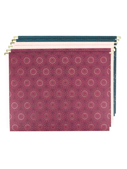 U Brands Hanging File Folders 1 Expansion Letter Size Fleuri Pack Of 6 Folders Office Depot