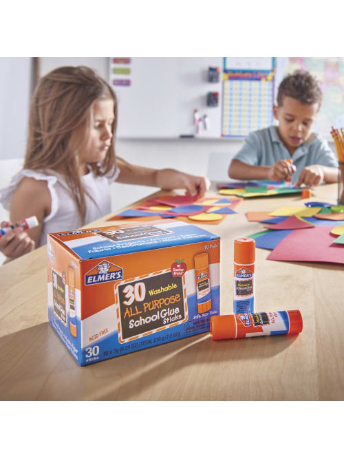 Yubbler - Elmer's® Glue Stick Classroom Pack, All-Purpose Clear, Box Of 30