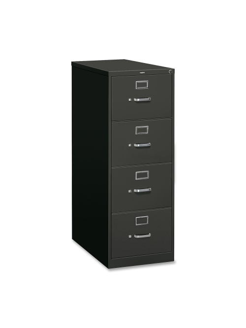 Hon 26 12 D Vertical 4 Drawer File With Lock Metal Charcoal