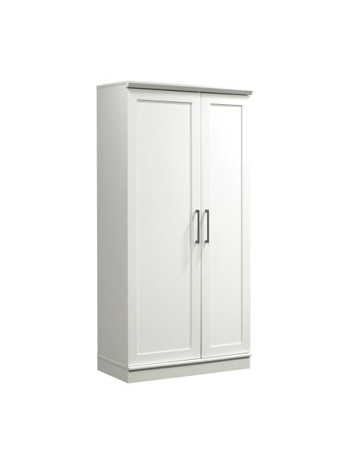 Sauder Homeplus Storage Cabinet 12 Shelves Soft White Office Depot