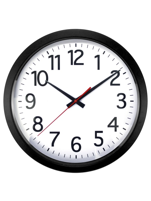 Realspace Quartz Wall Clock 14 Black Office Depot