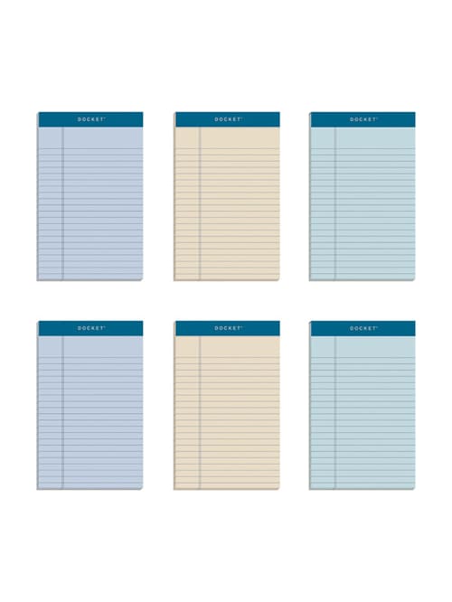 Tops Prism Color Writing Pads 5 X 8 100percent Recycled Legal Ruled 50 Sheets Assorted Colors Pack Of 6 Pads Office Depot