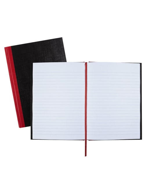 Black N Red Notebookjournal 8 14 X 5 78 192 Pages 96 Sheets Blackred E Office Depot