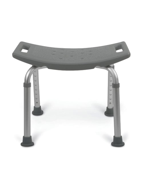 Medline Backless Aluminum Bath Bench Gray Office Depot