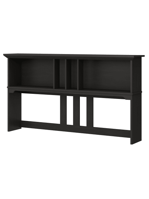 Bush Furniture Salinas Hutch For L Shaped Desk 60 W Vintage Black Standard Delivery Office Depot