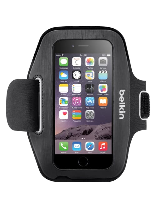 Belkin Sport Fit Carrying Case Armband Apple Iphone Smartphone Blacktop Overcast Neoprene Item 7121391