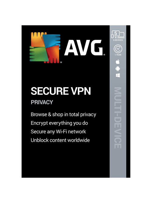 Avg Secure Vpn 2020 5 Devices 1 Year Download Office Depot