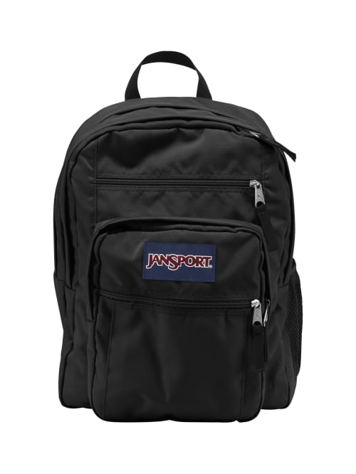 black and grey jansport backpack