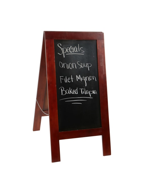 Mind Reader Restaurant Chalkboard Sign Wood Office Depot