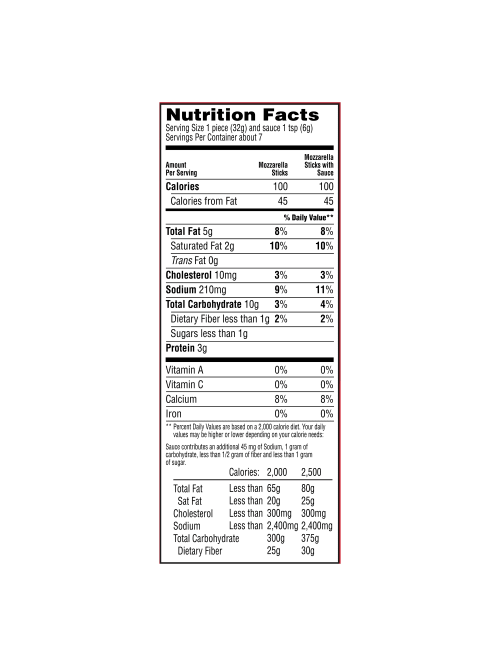 Tgi Fridays Mozzarella Sticks 11 Oz 4 Pack Office Depot