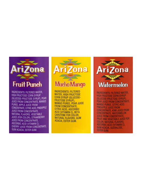 Arizona Juice Variety Pack 20 Oz Pack Of 24 Bottles Office Depot