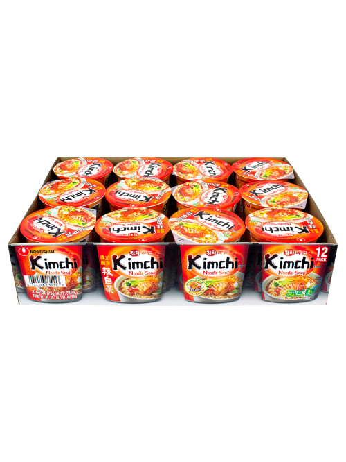Nongshim Kimchi Noodle Soup Cups 12pk Office Depot