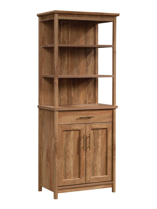 Sauder Coral Cape Bookcase With Doors Mango Office Depot