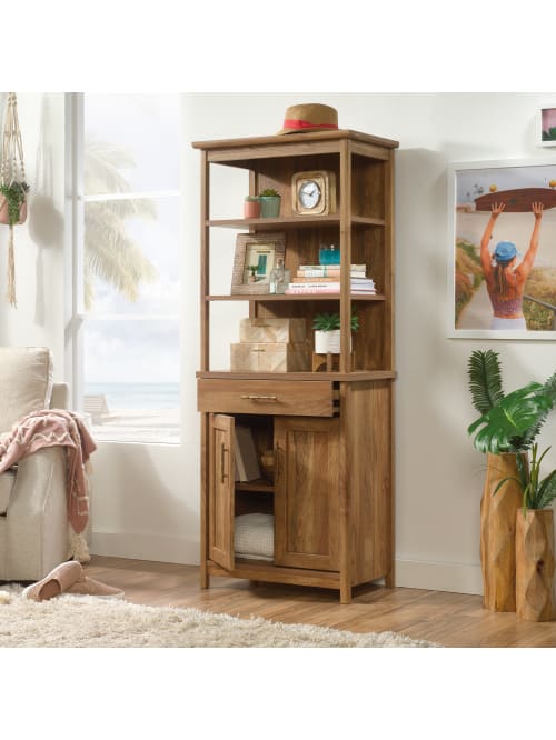 Sauder Coral Cape Bookcase With Doors Mango Office Depot This stunning item is a wonderful mix of traditional indian manufacturing and modern. sauder coral cape 67 h 5 shelf bookcase with doors sindoori mango item 7218942