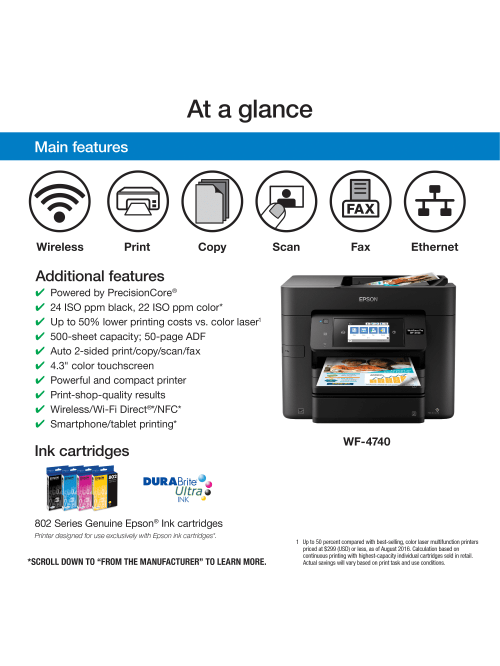 Workforce Pro Wf 4740 Aio Prnt Office Depot