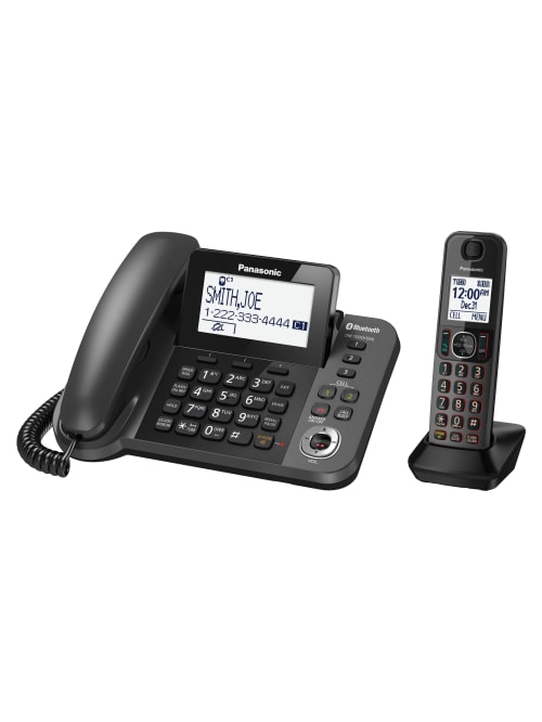 Panasonic 1 9 Ghz Expandable Bluetooth Corded Phone With Digital Answering Machine Kx Tgf380m Office Depot