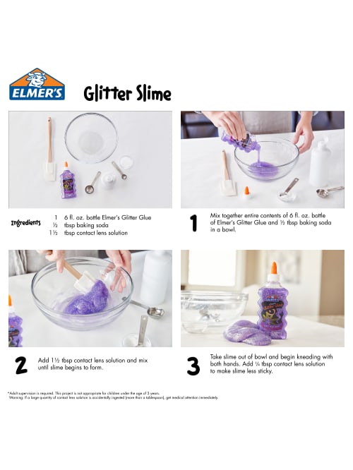 Elmers Glitter Glue 6 Oz Pink Office Depot