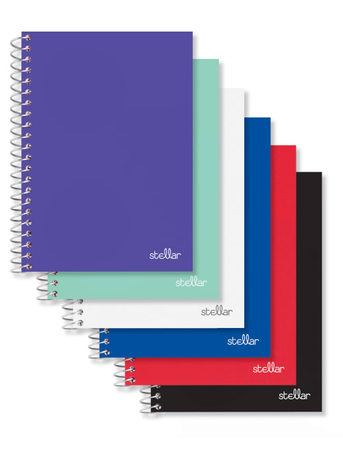 Office Depot Brand Spiral Poly Notebook 7 X 4 12 College Ruled 100 Sheets Assorted Colors No Color Choice Office Depot