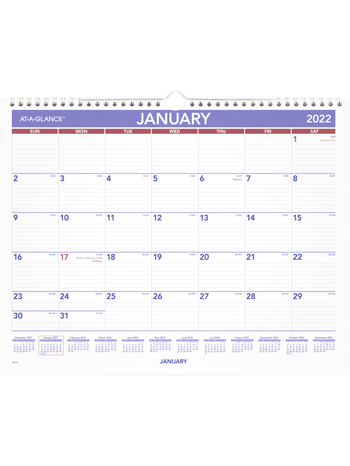 2022 At A Glance Calendar Pm4-28