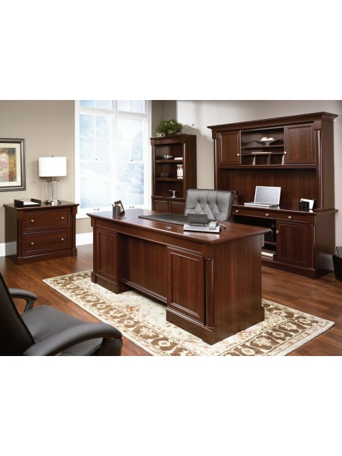 Sauder Palladia Executive Desk Cherry Office Depot Sauder desk a combined twenty years of it experience has taken him from the help desk, network architecture and now advanced attack protection. sauder palladia collection 66 w executive desk select cherry item 726826