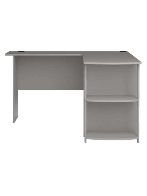 Ameriwood Home Dakota L Shaped Desk With Bookshelves Dove Gray Office Depot