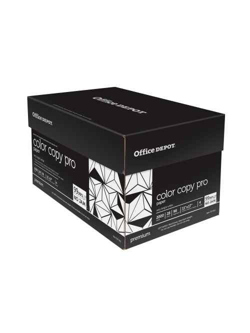 Office Depot Color Copy Paper Ledger Size 11 X 17 28 Lb Ream Of 500 Sheets Case Of 4 Reams Office Depot