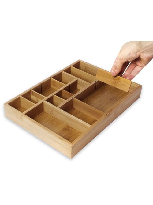 Juvale Kitchen Drawer Organizer With Removable Dividers Silverware