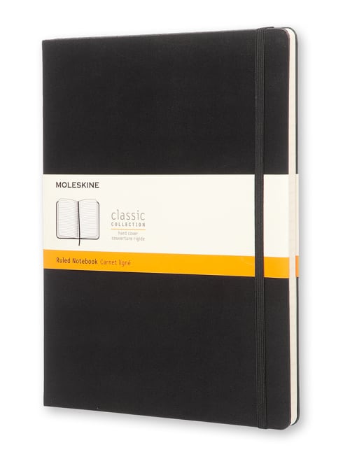 Moleskine Hard Cover Notebook 7 5x10 Black Office Depot
