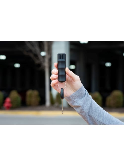 Sabre Pepper Spray Key Chain Black Office Depot